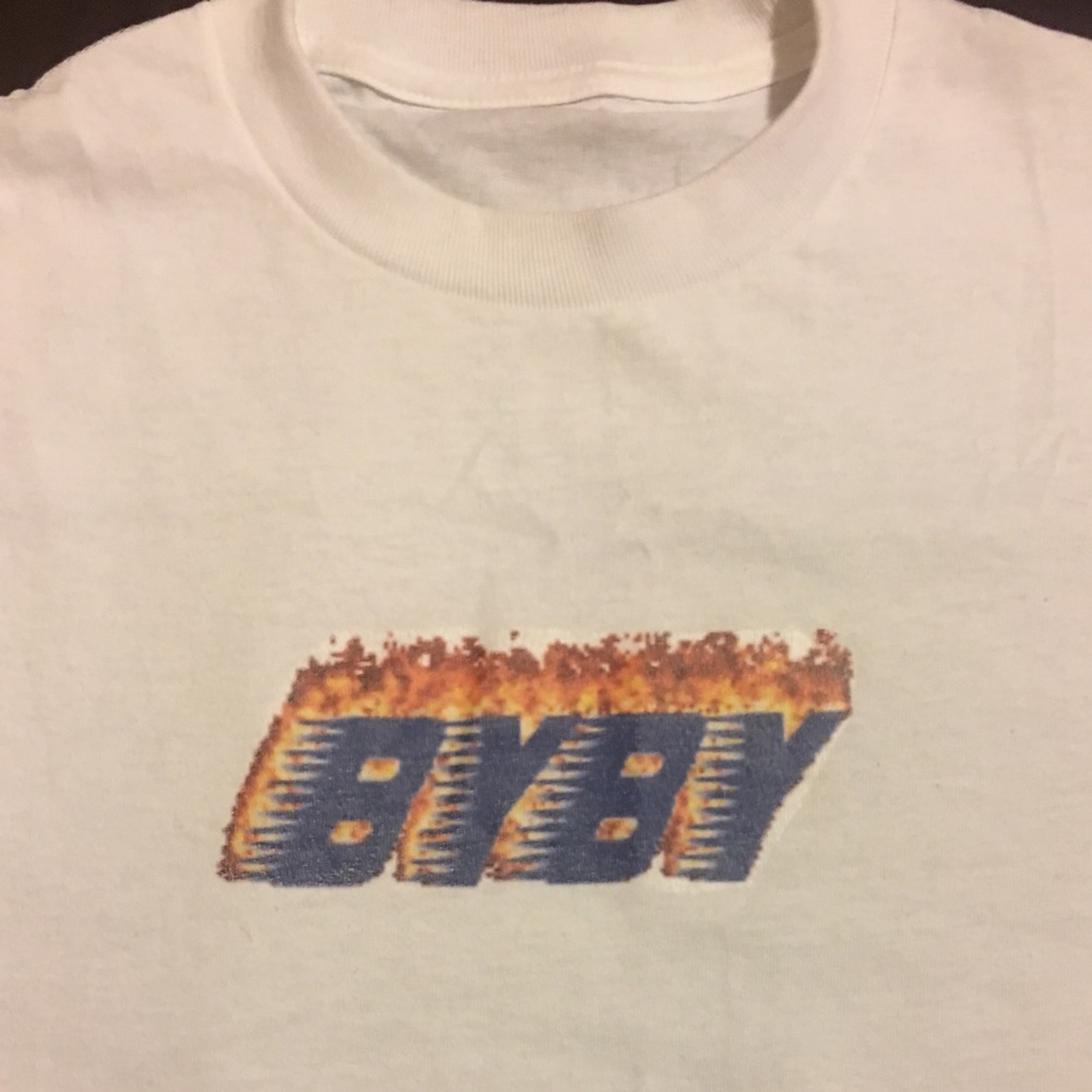 “FLAMING” BYBY White Tee